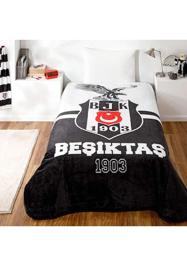 Lisanslı Beşiktaş Kara Kartal Battaniye 160 x 210