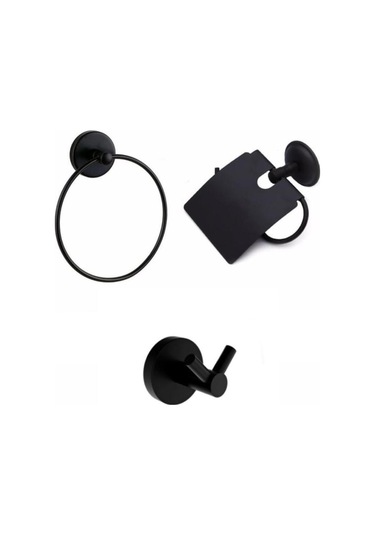 Boheme Siyah Üçlü Aksesuar Seti Siyah