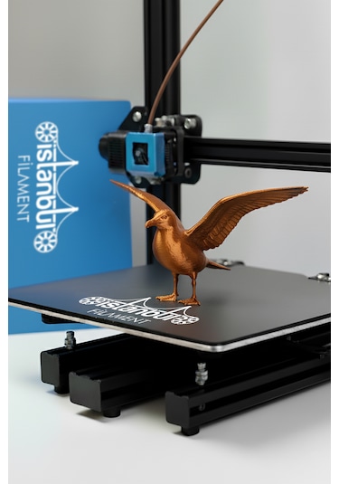 İstanbul Filament 3d Baskı Pla Filament Bakır 1 Kg Ø 1,75mm 0,05 Mm Bambu Lab Uyumlu 1.75mm