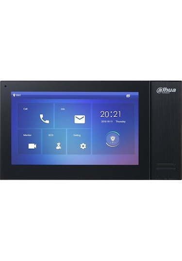 Dahua VTH2421FB-P 7" TFT LCD Dokunmatik Ekran Çok Yönlü Mikrofon Villa Tipi Intercom İç Ünite