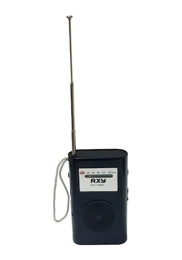 Roxy RXY-Turbo Cep Tipi Pilli Mini Analog Fm Radyo