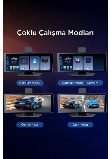 Torima T94c41 Wifi Bluetooth 4k Carplay Ön-arka Araç Kamerası