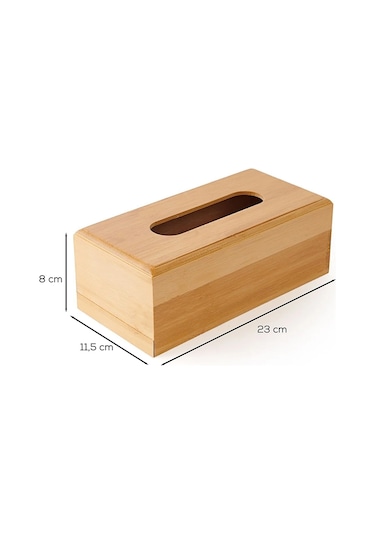 Porsima 0006 Bambu Peçetelik Ahşap Dekoratif Peçetelik