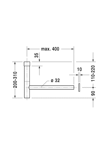 Duravit Unıversal Tasarım Sıfon Krom 0050361000