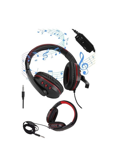 Oyuncu Kulaklığı Kulak Üstü Kablolu Gaming Kulaklık Mikrofonlu Anc Özelliği