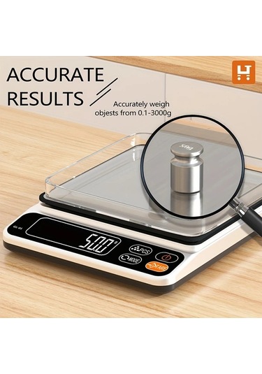 Willowhaven Habuybuy Gl-01 Gümüş Taşınabilir Mutfak Terazisi 0.1g Hassas Gram Tartı Gümüş