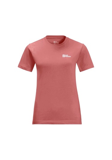 Jack Wolfskin Essentıal T W Kırmızı Kadın Kısa Kol T-shirt Kirmizi