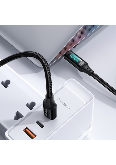 Mcdodo Ca-1100 Type-C To Type-C Ekranlı Data Şarj Kablosu-1.2M