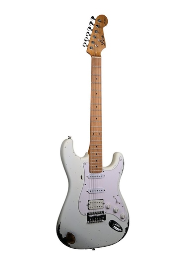 Lea Rlc-100 Pw Limited Edition Heavy Relic Elektro Gitar Polar White