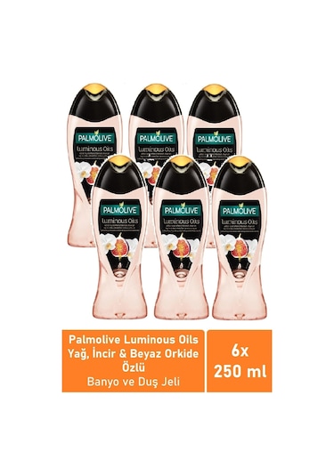 Palmolive Luminous Oils İncir & Orkide Özleri Duş Jeli 6 x 250 ML