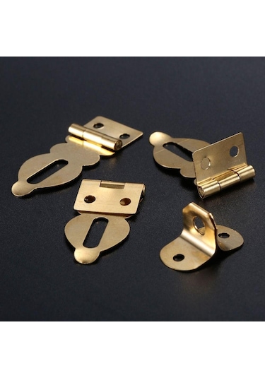 6 Adet Vidalı Pirinç Asma Kilit Hasp Yakalama Toka Dayanıklı Ahşap Kutu