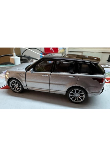 Oyuncak Metal Model Araba 1/36 Çek Bırak Gri Range Rover Sport