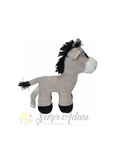 Küçük Yavru Peluş Eşek 15 Cm Renkli