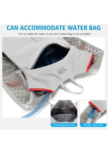 Artfulabode Su Siyah Sırt Sırt Sırt Nefes Mekan Koşu Kapasiteli Hidrasyon Hafif Geçirmez Dış Çantası Çantası Çantası Büyük Bisiklet Alabilir Ya Siyah