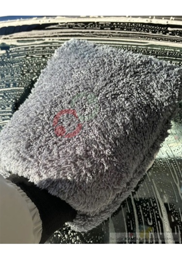 2 Adet Oto Yıkama Eldiveni, İçi Astarlı Süngerli, Cila Eldiveni, Mikrofiber Eldiven, Mikrofiber Bez