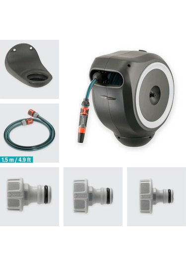 Gardena 18602 Duvara Monte Hortum Makarası Rollup S 15 Mt