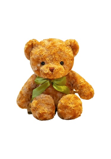 Turki Teddy Ayı Plush Toy Renkli Pillow 40cm Kahverengi Çiçek Papyon