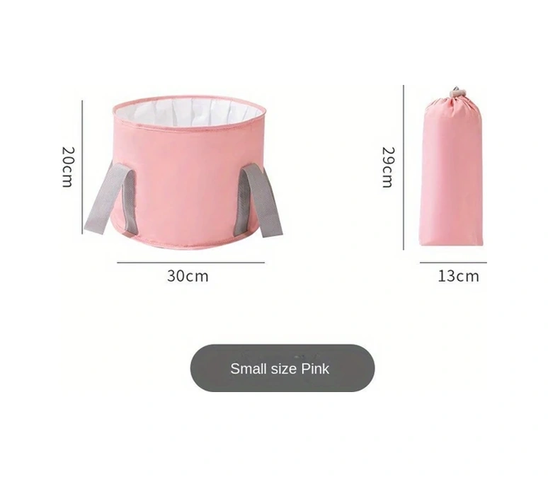 Topshop1 Katlanır Portakal Pembe 5 Kat Yalıtımlı Ayak Küveti - Seyahat & Kamp