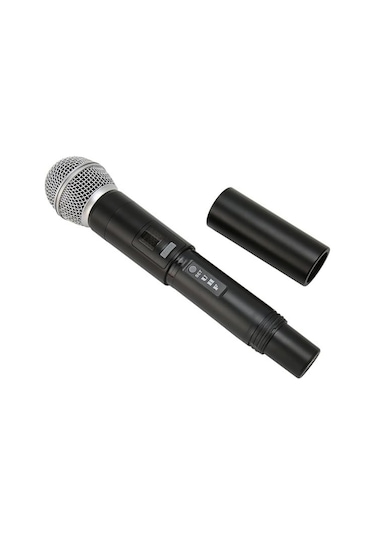 Platoon Pl-2498 Kablosuz Mikrofon, Karaoke İçin Kapsamlı Metal El Mikrofonu 1 Adet