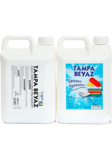 Tampa Beyaz Sabun Parfümlü Yüzey Temizleyici + Çamaşır Yumuşatıcı 2 x 5 L