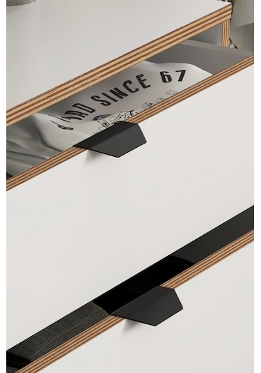 Arden 2 Çekmeceli Komodin Beyaz