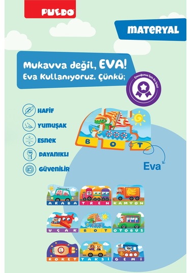 Puedo İlk Kelimelerim Puzzle - Araçlar