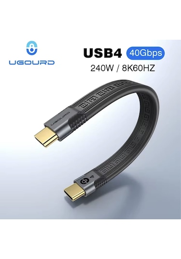 Ugourd Thunderbolt 4 Usb 4.0 240w 40gbps 8k 60hz Type-c Kablo