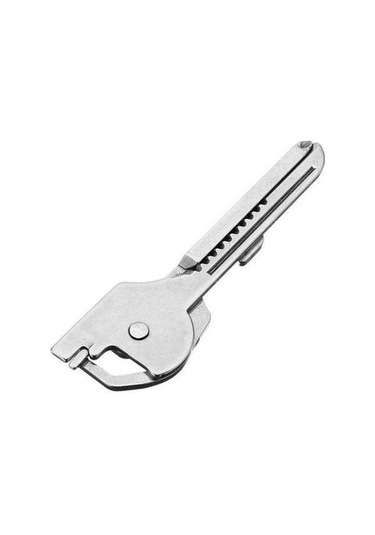 Fortunelane Stainless Çelik Çok İşlevli Katlanabilir Aleti - 6 Fonksiyonlu Somun, Bıçak, Çakmak - Dış Mekan Ve Ev Kullanıma Uygun