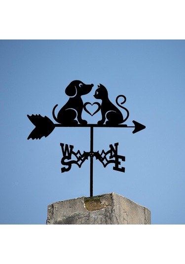 Homyl Rüzgar Gülü Yönü Göstergesi Metal Süs, Bahçe Dekoru