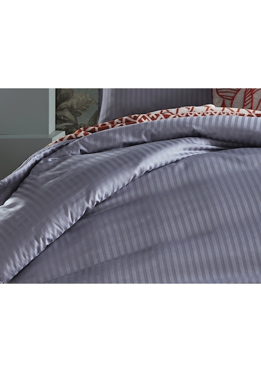 Saten Artline Nevresim Takımı Çift King Size - Gri