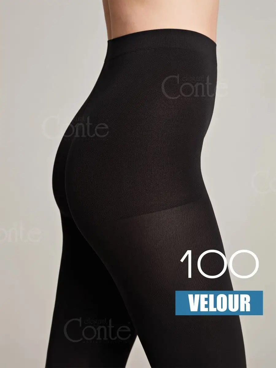 Conte Elegant Velour 100 Isıtmalı Taytlar 9025720 Siyah