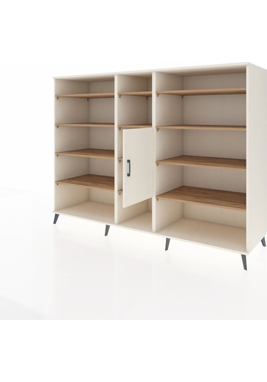 Kronos Dolap 12 Raflı Tek Kapaklı 220x59x163 Aytaşı-aytaşı/çam Aytaşı-aytaşı/çam