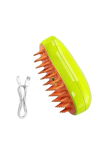 Geekyou Usb Şarjlı Evcil Hayvan Buharlı Fırça - Kedi Köpek Tüy Temizleme Saç Bakımı Yumuşak Silikon Tıraş