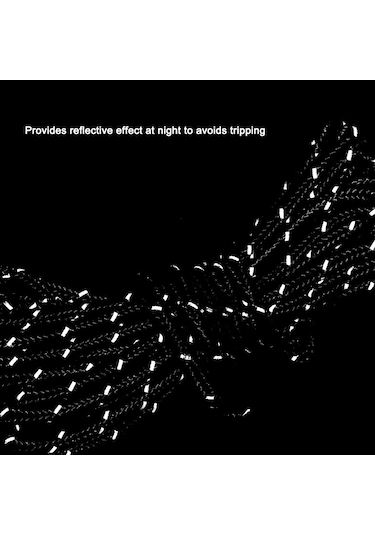 Springsun Alüminyum Nylon Tente Koruması: Hızlı Sabitleyici Kayar Bloklu 4mm Siyah Tekerlekli Çadır Rengi Ayarlayıcı Siyah