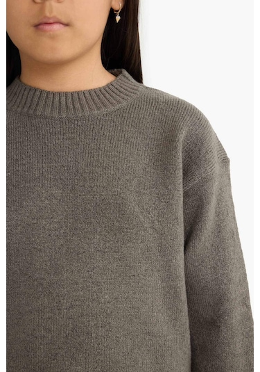 Defacto Kız Çocuk Standart Fit Bisiklet Yaka Triko Kazak F0108a825wngr83 Gri Defacto Kız Çocuk Standart Fit Bisiklet Yaka Triko Kazak F0108a825wngr83 Gri