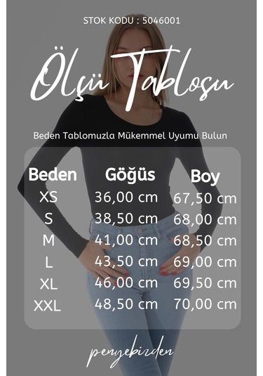 Penyebizden Kadın Viskon Dekolte Yaka Çıtçıtlı Zıbın Body-siyah