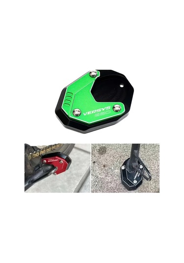 Xuweiwei Grey Kawasaki Versys650 2011 2023 Motorcycle Accessories Cnc Aluminum Bracket Side Stand Foot Peg Expansion Pad Support Board
