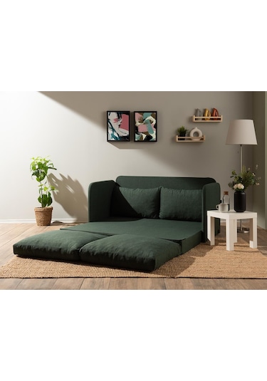 Pafu Saga Xl İkili Katlanır Yataklı Koltuk Keten Haki