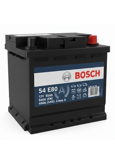 Bosch S4 E80 12 V 55ah 540 A En Efb Star-stop Akü-yerinde Montaj