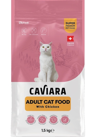 Caviara Tavuklu Yetişkin Kedi Maması 1,5 Kg