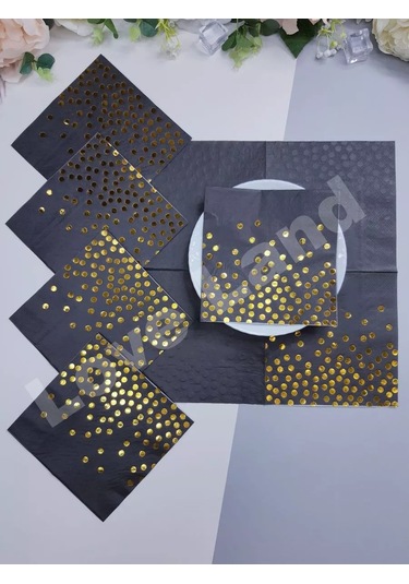 Love Land Paper Kağıt Peçeteler Küçük Bayramdo Stuart 33x33 Cm 24 Adet 177629299 Siyah