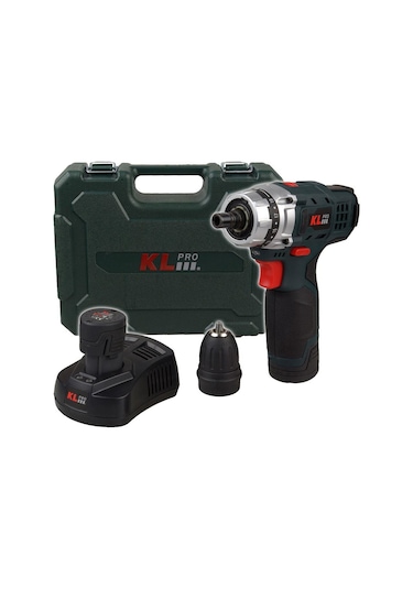 Klpro KLNM1020 10.8V 2.0 Ah Li-ion Çift Akülü Darbesiz Matkap Vidalama