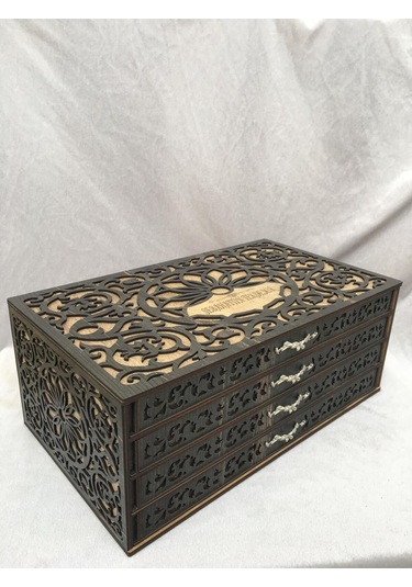 Tesbih Kutusu Kişiye Özel Ahşap Kutu Tespih Koleksiyon Kutusu Hediye Kutusu 40 Tesbihlik