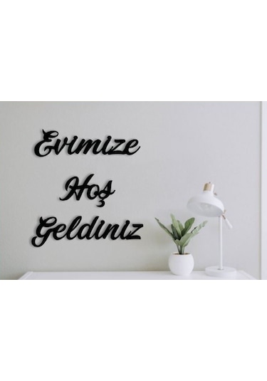 Evimize Hoşgeldiniz-duvar Yazısı