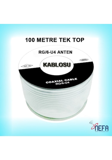 Uydu Anten Kablosu 100 Metre Rg6/U4