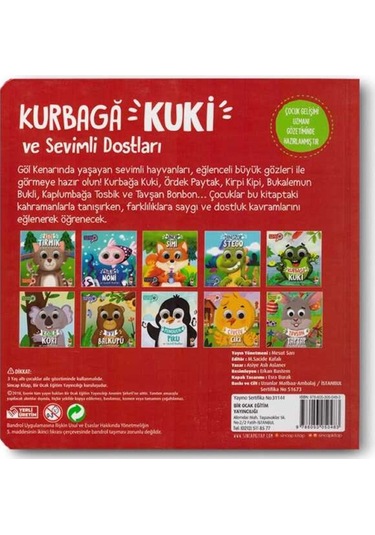 Kurbağa Kuki Ve Sevimli Dostları - Bu Kocaman Gözler Kimin 5 9786053050483