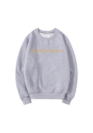 Gri İsa Kraldır Kazak Unisex Erkek Kadın Kazak Hıristiyan Hediye İsa Crewneck Tişörtü Grafik Hoodies Streetwear Tops S Gri Gri İsa Kraldır Kazak Unisex Erkek Kadın Kazak Hıristiyan Hediye İsa Crewneck Tişörtü Grafik Hoodies Streetwear Tops S Gri