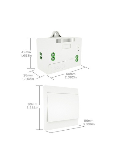 Tongxida 110-230v Kablosuz Işık Anahtarı Ve Alıcı Kiti Özsüzdür Anahtar Uzaktan Kumandalı Aydınlatma Armatürü-beyaz Beyaz