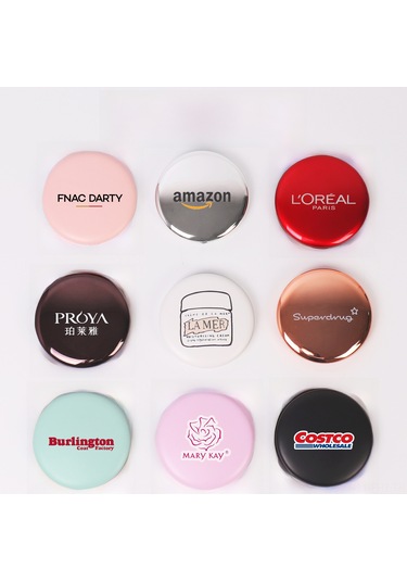 Hangfox Portatif Katlanabilir Led Aydınlatmalı Makyaj Aynası - İki Yönlü 2x Büyütme Özelliği İle Cep Boyutunda Yeşil Hediyelik镜