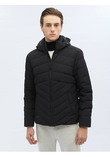 Siyah Dokuma Mont 398191 Siyah